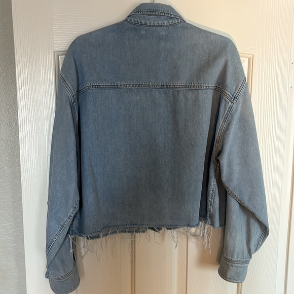 AGolde cropped over sized denim jacket - Picture 2 of 7